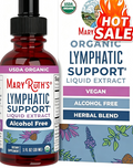 MaryRuth's Lymphatic Support Herbal Blend Liquid Drops - USDA Organic - Echinacea & Elderberry - Blue Vervain - Vegan - 30 Servings