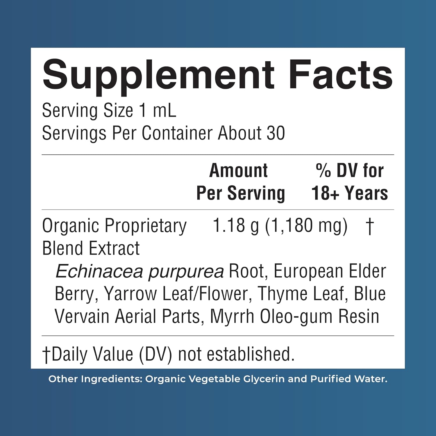 MaryRuth's Lymphatic Support Herbal Blend Liquid Drops - USDA Organic - Echinacea & Elderberry - Blue Vervain - Vegan - 30 Servings