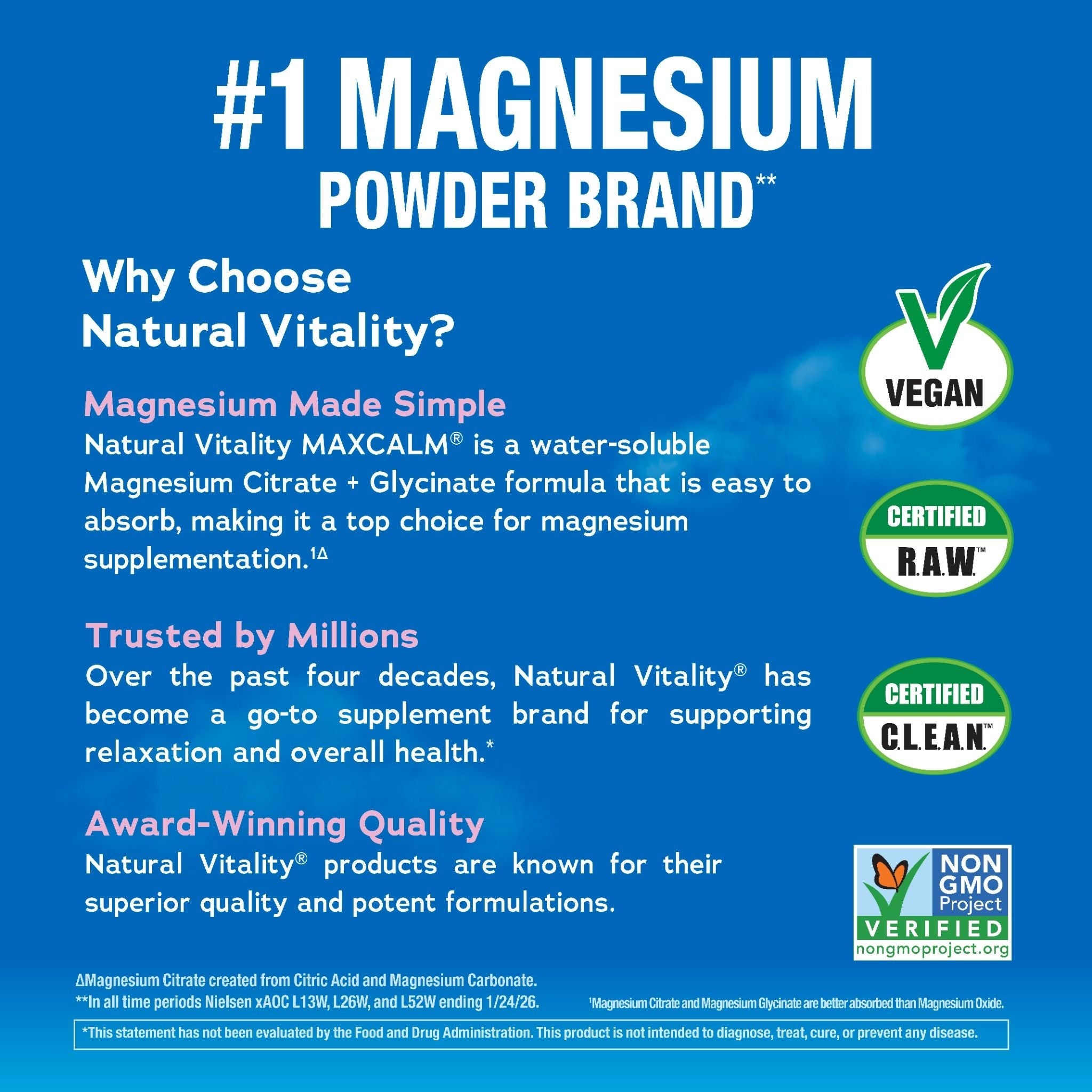 MAXCALM Powder Raspberry-Lemon, 8 oz (227 g)