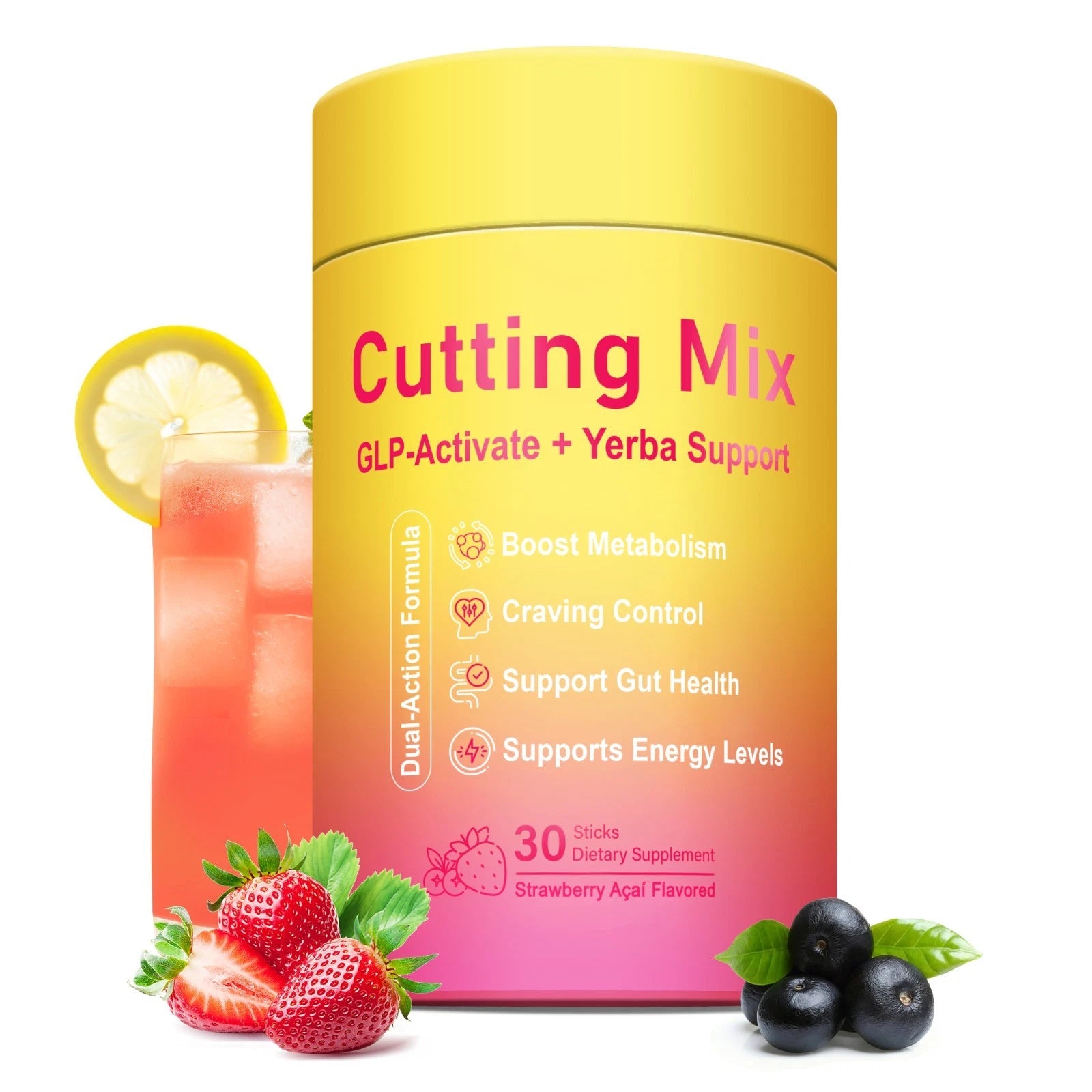 LeeFar Cutting Drink Mix – Berberine, 5-HTP, Yerba Mate & Magnesium 30 Servings